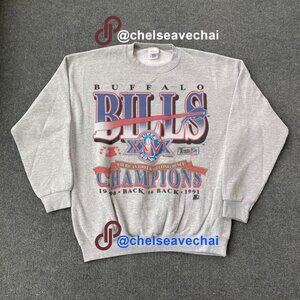 Vintage Buffalo Bills Football Sweatshirt NFL Super Bowl XXVI Unisex Shirt tee